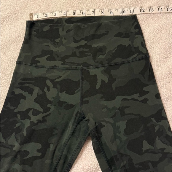 Lululemon Align Pant Full Length Incognito Camo Multi Gator Green Leggings - Picture 6 of 14